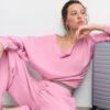 Pantalones jogger de pierna recta con efecto lavado Pantalones jogger de pierna recta con efecto lavado