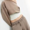 Pantalones jogger de pierna recta con efecto lavado Pantalones jogger de pierna recta con efecto lavado