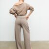 Pantalones jogger de pierna recta con efecto lavado Pantalones jogger de pierna recta con efecto lavado