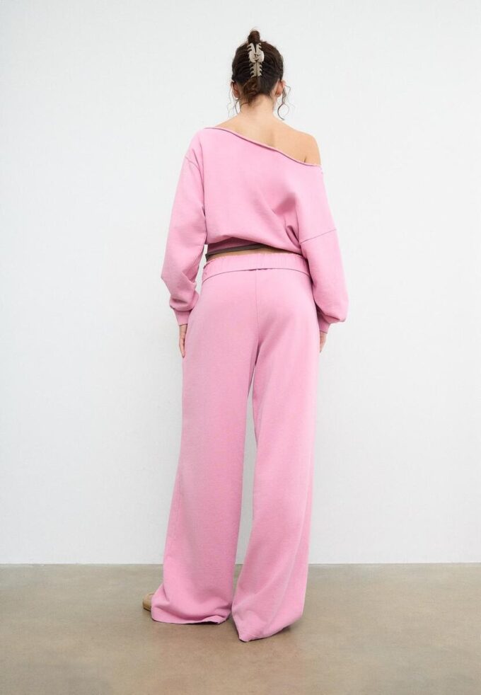 Pantalones jogger de pierna recta con efecto lavado Pantalones jogger de pierna recta con efecto lavado