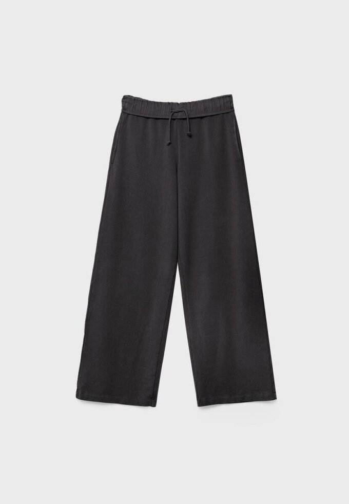 Pantalones jogger de pierna recta con efecto lavado Pantalones jogger de pierna recta con efecto lavado