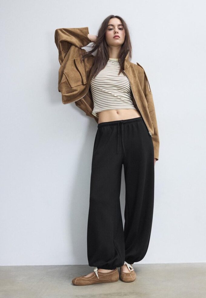 Pantalones jogger de tacto suave Balloon Pantalones jogger de tacto suave Balloon