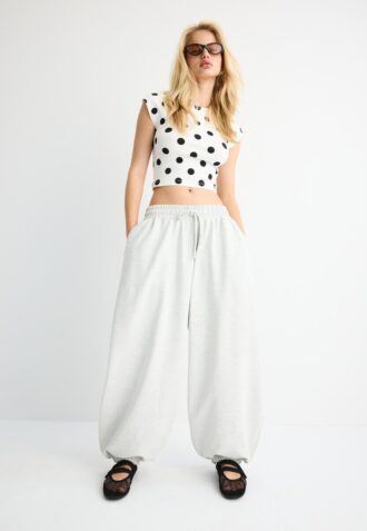 Pantalones jogger de volumen globo