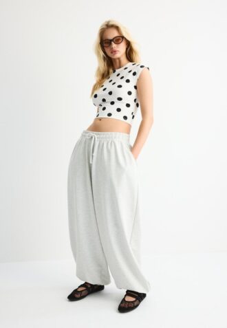 Pantalones jogger de volumen globo