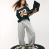 Pantalones jogger holgados de felpa Pantalones jogger holgados de felpa
