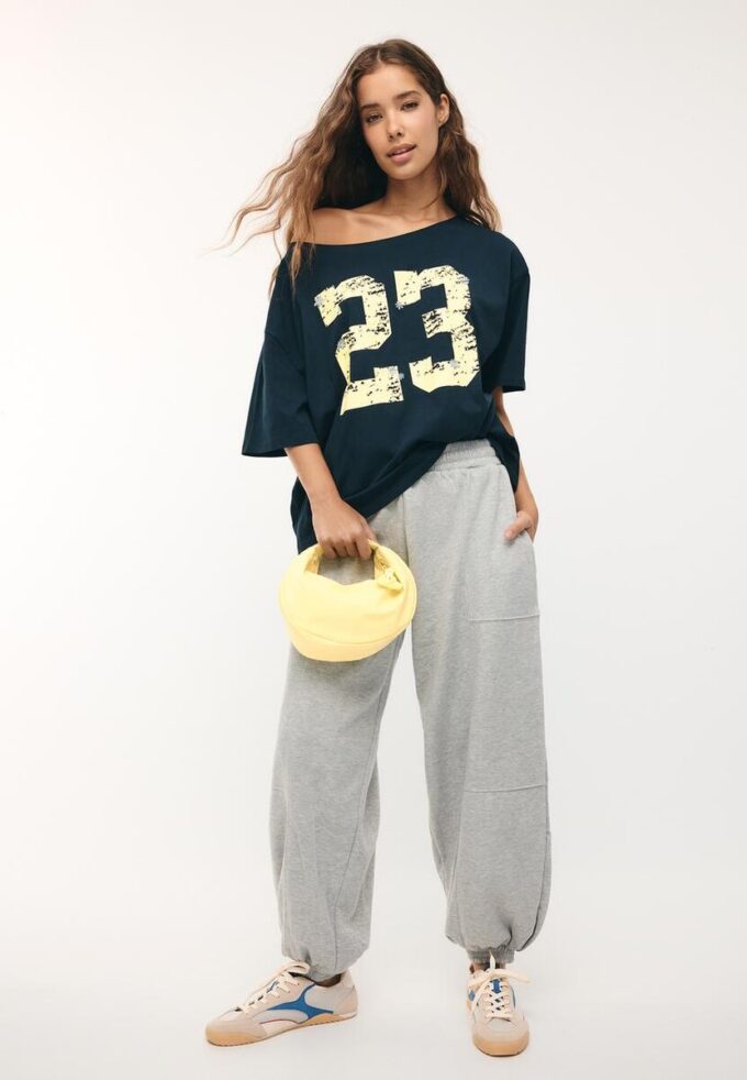 Pantalones jogger holgados de felpa Pantalones jogger holgados de felpa