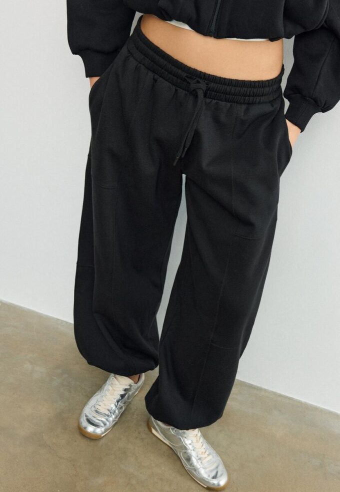 Pantalones jogger holgados de felpa Pantalones jogger holgados de felpa