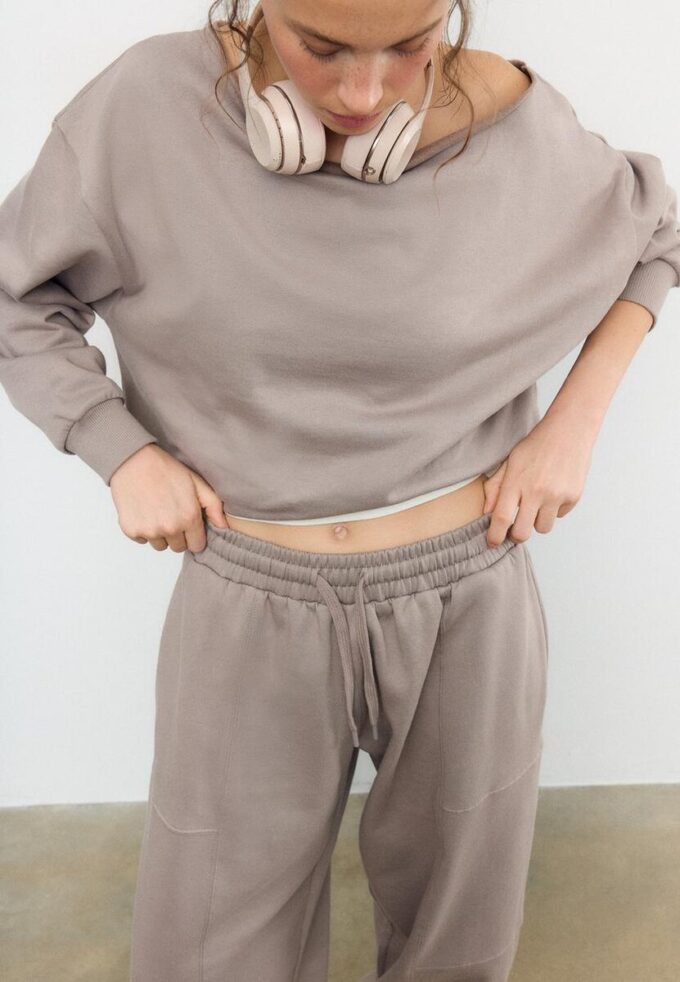 Pantalones jogger holgados de felpa Pantalones jogger holgados de felpa