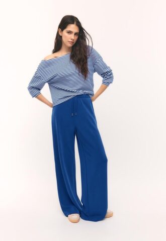 Pantalones jogger palazzo de tacto suave