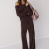Pantalones jogger palazzo de tacto suave Pantalones jogger palazzo de tacto suave