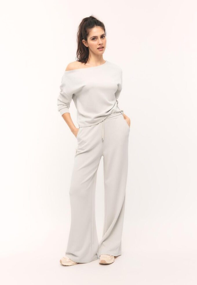 Pantalones jogger palazzo de tacto suave Pantalones jogger palazzo de tacto suave
