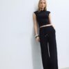 Pantalones jogger palazzo de tacto suave Pantalones jogger palazzo de tacto suave