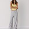 Pantalones jogger palazzo de tacto suave Pantalones jogger palazzo de tacto suave