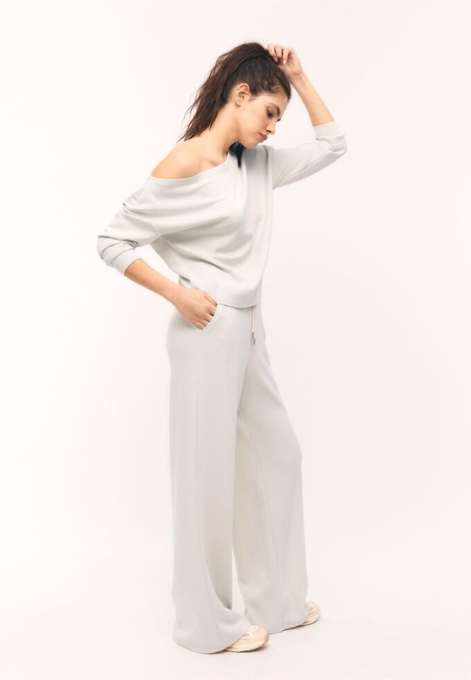 Pantalones jogger palazzo de tacto suave Pantalones jogger palazzo de tacto suave