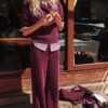 Pantalones jogger palazzo de tacto suave Pantalones jogger palazzo de tacto suave
