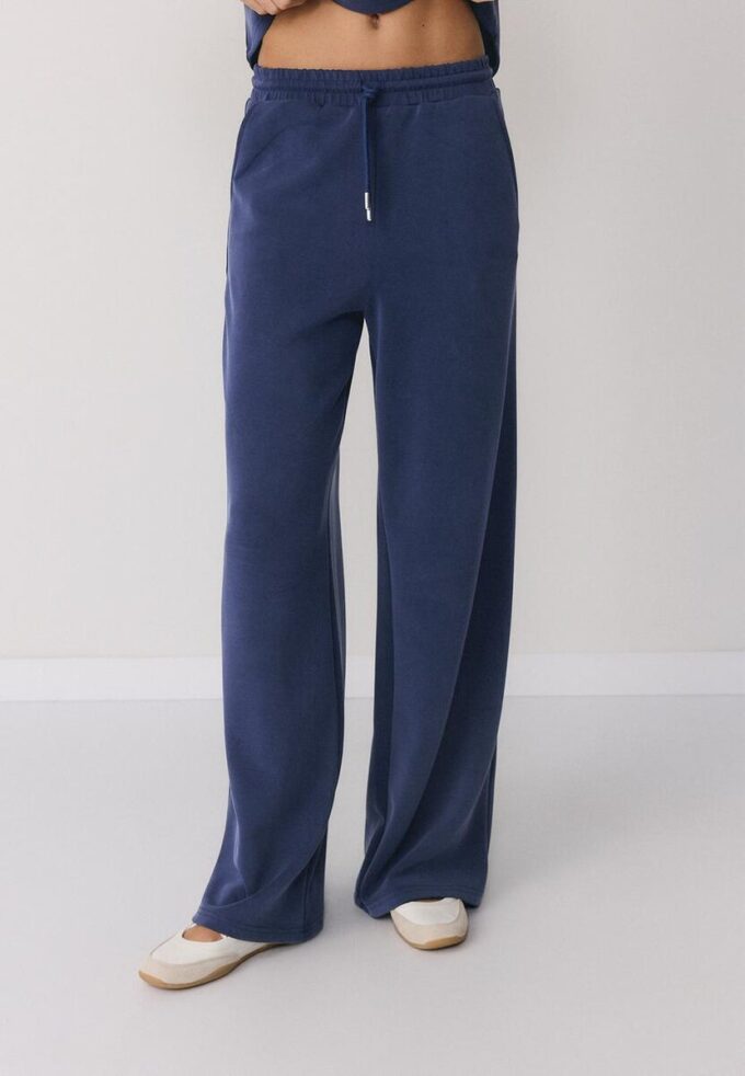 Pantalones jogger palazzo de tacto suave Pantalones jogger palazzo de tacto suave