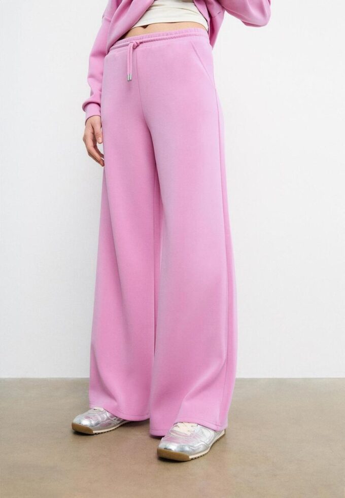 Pantalones jogger palazzo de tacto suave Pantalones jogger palazzo de tacto suave