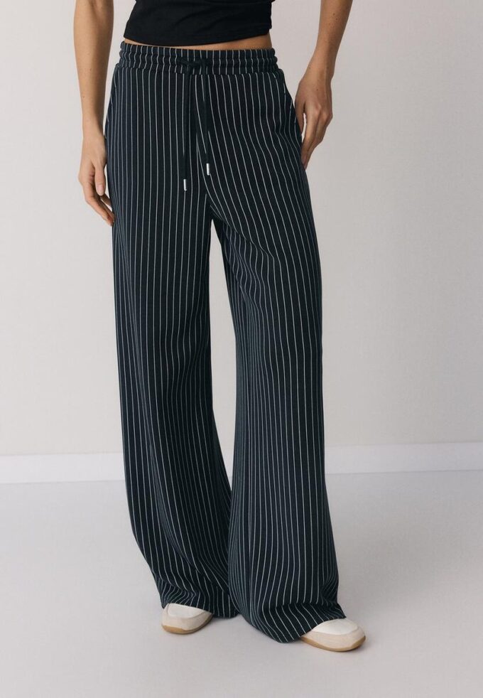 Pantalones jogger palazzo de tacto suave Pantalones jogger palazzo de tacto suave