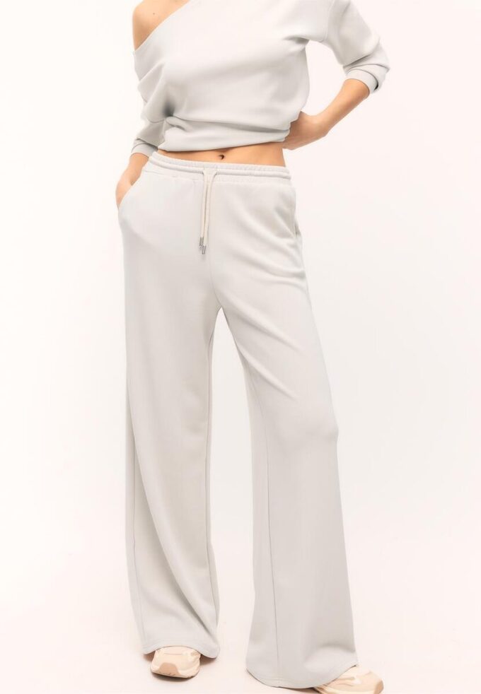 Pantalones jogger palazzo de tacto suave Pantalones jogger palazzo de tacto suave