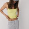 Pantalones jogger palazzo de tacto suave Pantalones jogger palazzo de tacto suave