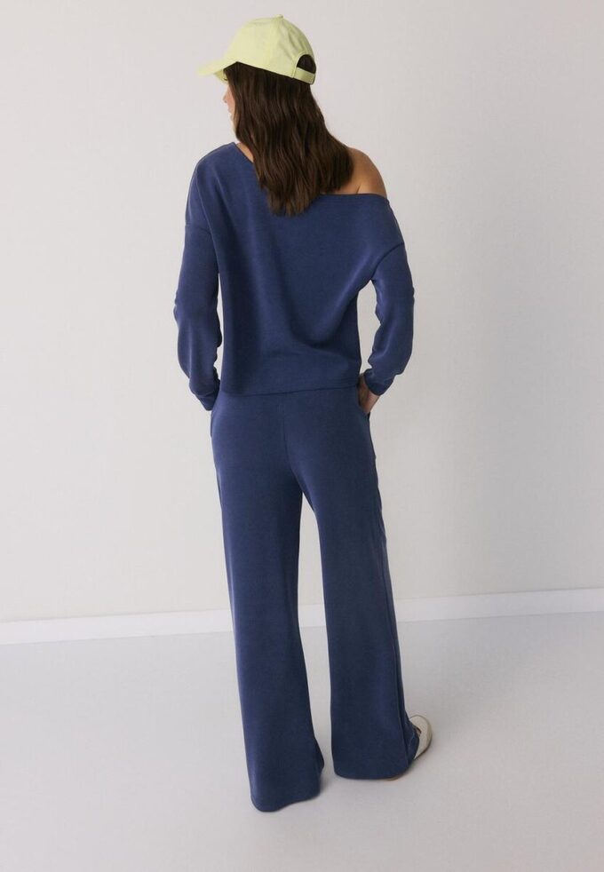 Pantalones jogger palazzo de tacto suave Pantalones jogger palazzo de tacto suave