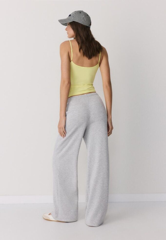 Pantalones jogger palazzo de tacto suave Pantalones jogger palazzo de tacto suave