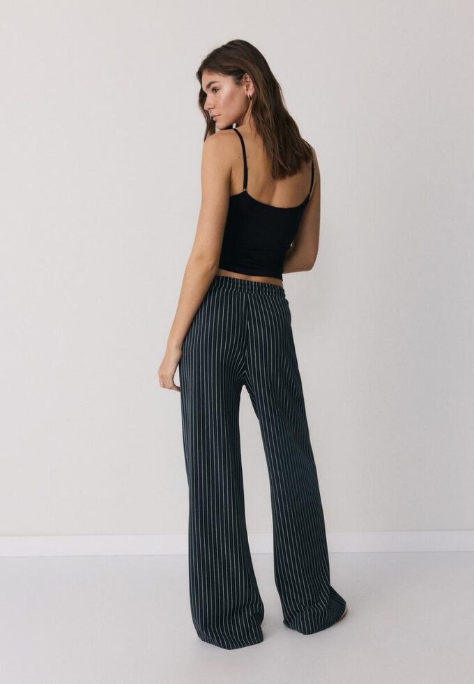 Pantalones jogger palazzo de tacto suave Pantalones jogger palazzo de tacto suave