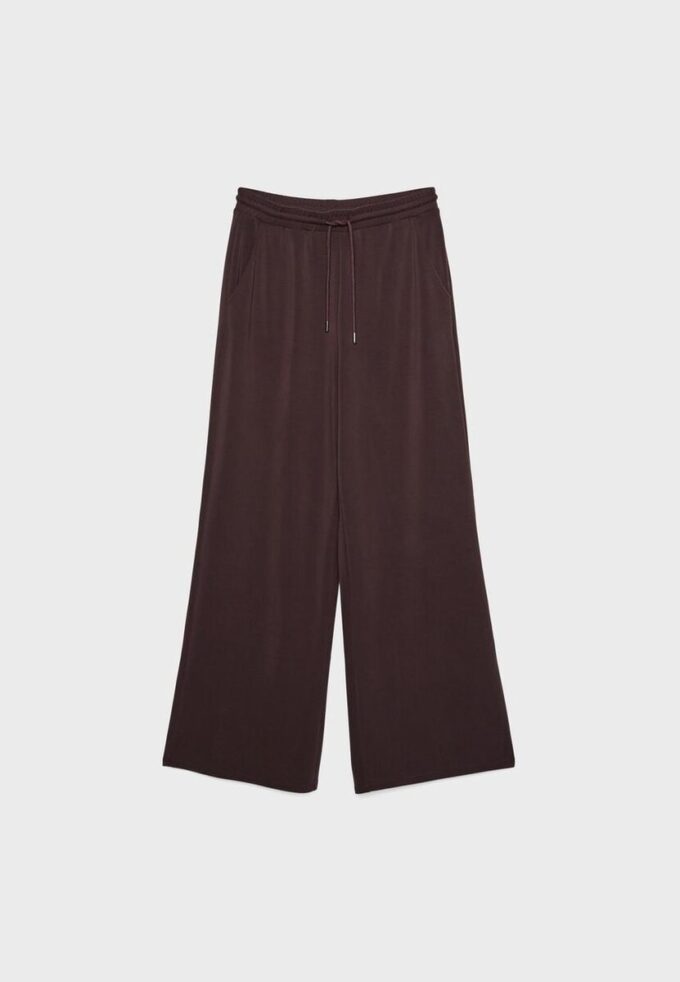 Pantalones jogger palazzo de tacto suave Pantalones jogger palazzo de tacto suave
