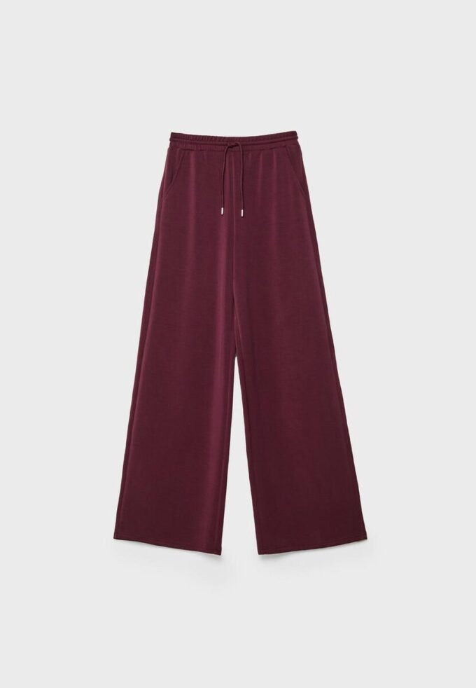 Pantalones jogger palazzo de tacto suave Pantalones jogger palazzo de tacto suave