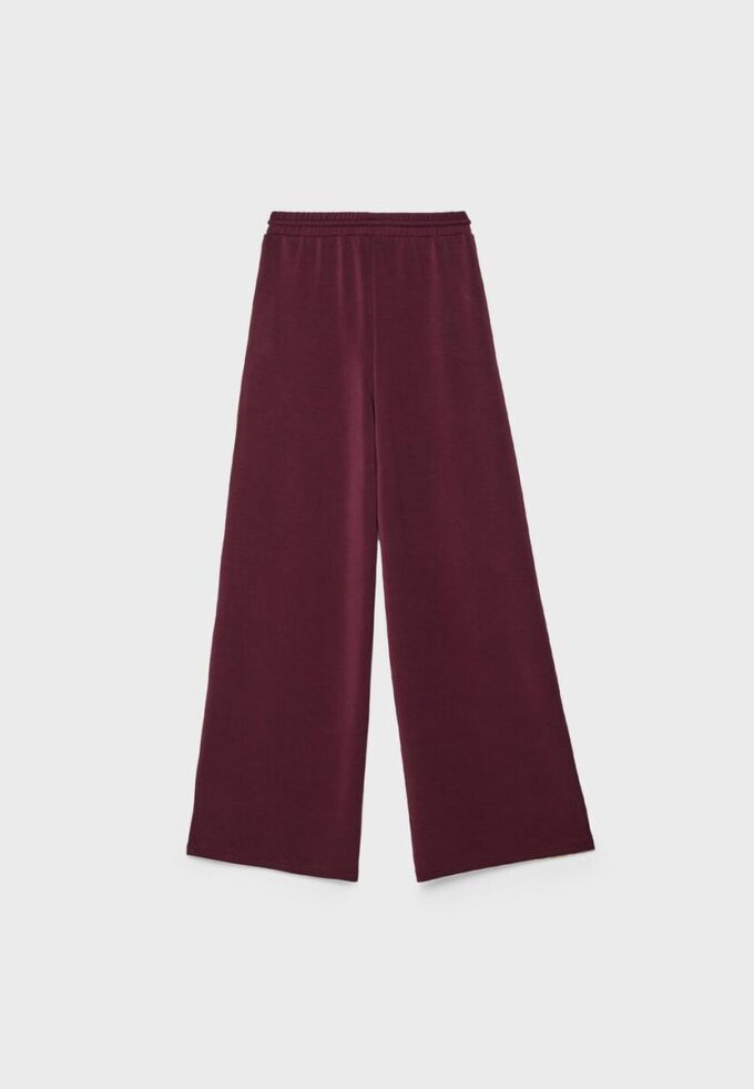 Pantalones jogger palazzo de tacto suave Pantalones jogger palazzo de tacto suave