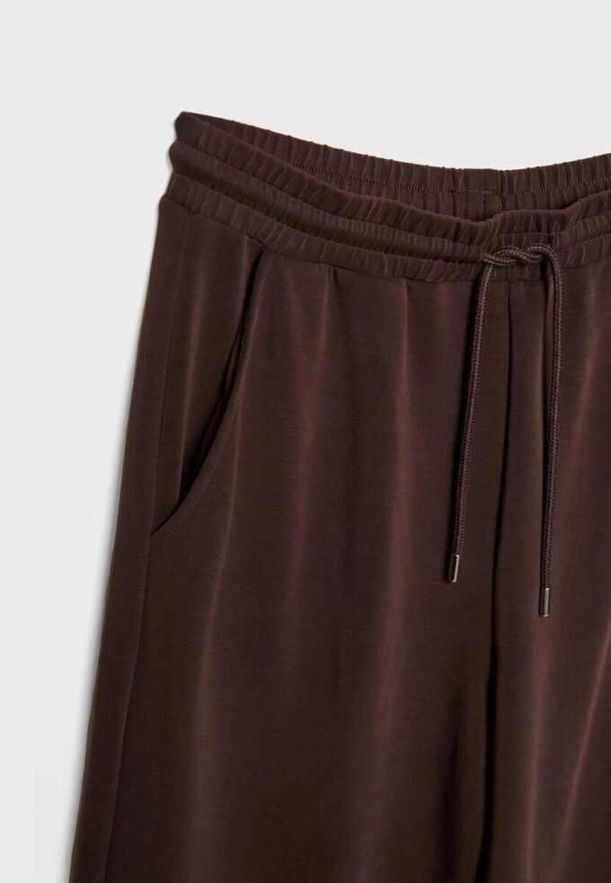 Pantalones jogger palazzo de tacto suave Pantalones jogger palazzo de tacto suave