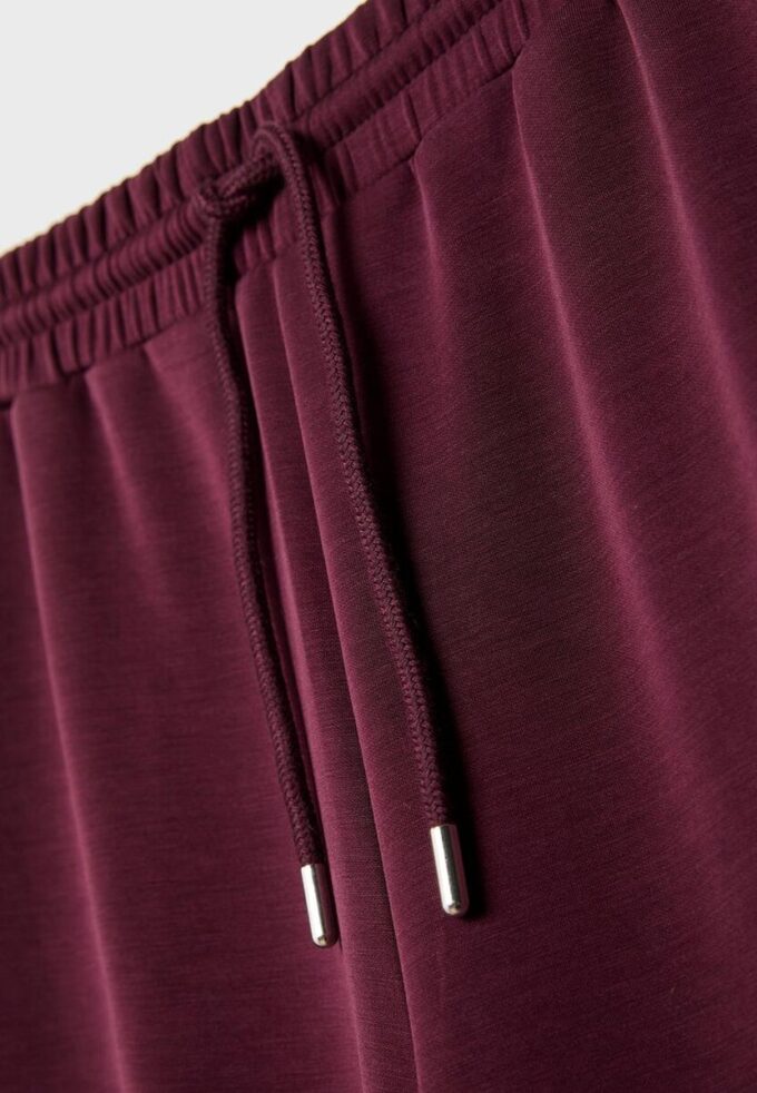Pantalones jogger palazzo de tacto suave Pantalones jogger palazzo de tacto suave