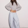 Pantalones jogger tipo globo con topes Pantalones jogger tipo globo con topes