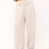 Pantalones jogger tipo globo de tacto suave con cintura remangada Pantalones jogger tipo globo de tacto suave con cintura remangada