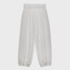 Pantalones jogger tipo globo de tacto suave con cintura remangada Pantalones jogger tipo globo de tacto suave con cintura remangada