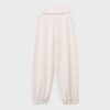 Pantalones jogger tipo globo de tacto suave con cintura remangada Pantalones jogger tipo globo de tacto suave con cintura remangada