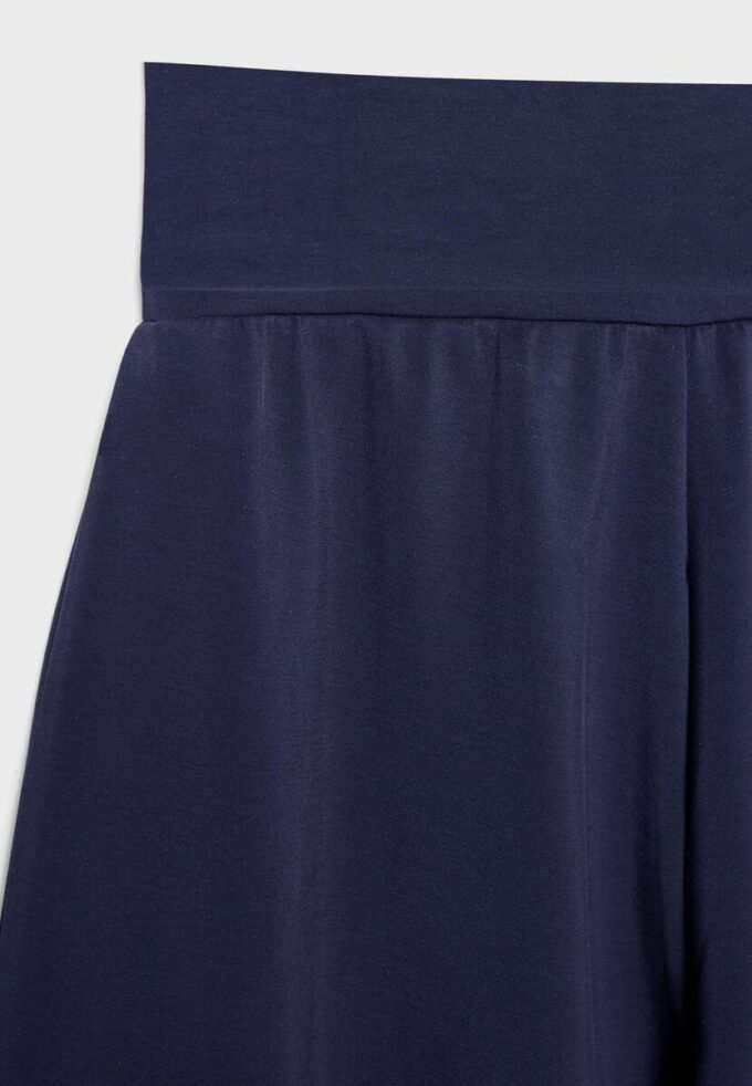 Pantalones jogger tipo globo de tacto suave con cintura remangada Pantalones jogger tipo globo de tacto suave con cintura remangada