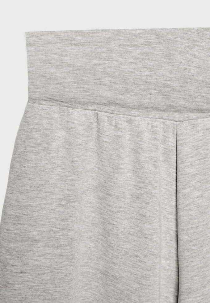 Pantalones jogger tipo globo de tacto suave con cintura remangada Pantalones jogger tipo globo de tacto suave con cintura remangada