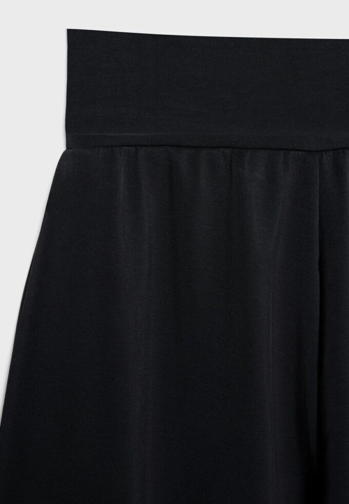 Pantalones jogger tipo globo de tacto suave con cintura remangada Pantalones jogger tipo globo de tacto suave con cintura remangada
