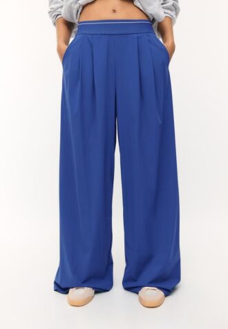 Pantalones joggers palazzo con cintura elástica de tacto suave