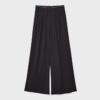 Pantalones joggers palazzo con cintura elástica de tacto suave Pantalones joggers palazzo con cintura elástica de tacto suave