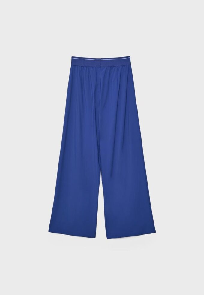 Pantalones joggers palazzo con cintura elástica de tacto suave Pantalones joggers palazzo con cintura elástica de tacto suave