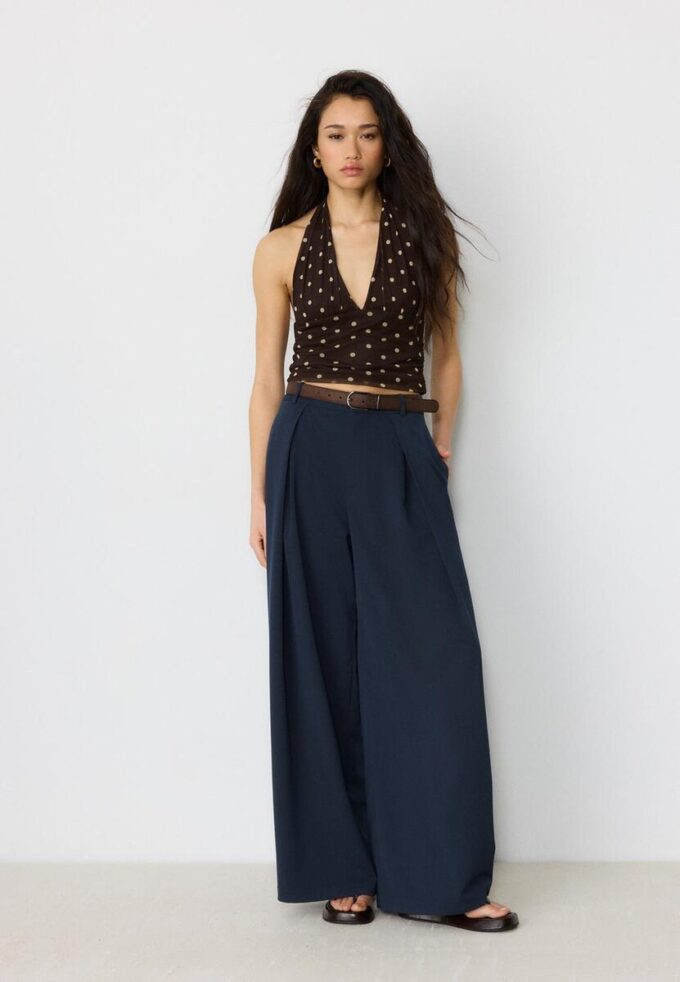 Pantalones Maxi-Dart con cinturón Pantalones Maxi-Dart con cinturón