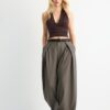 Pantalones Maxi-Dart con cinturón Pantalones Maxi-Dart con cinturón