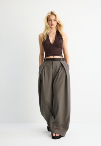 Pantalones Maxi-Dart con cinturón