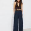 Pantalones Maxi-Dart con cinturón Pantalones Maxi-Dart con cinturón