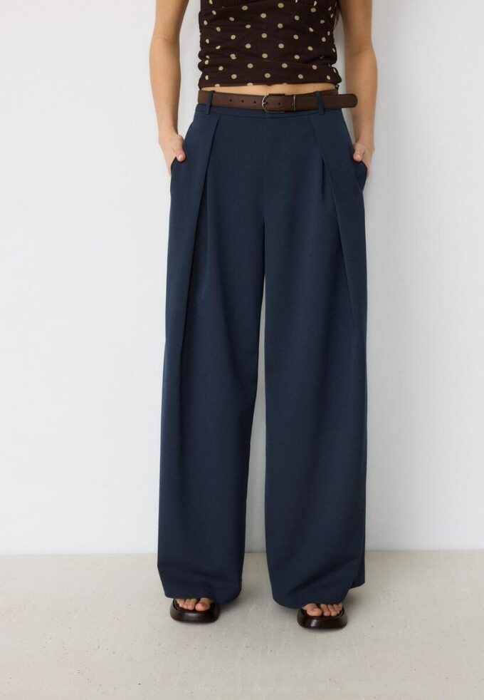 Pantalones Maxi-Dart con cinturón Pantalones Maxi-Dart con cinturón