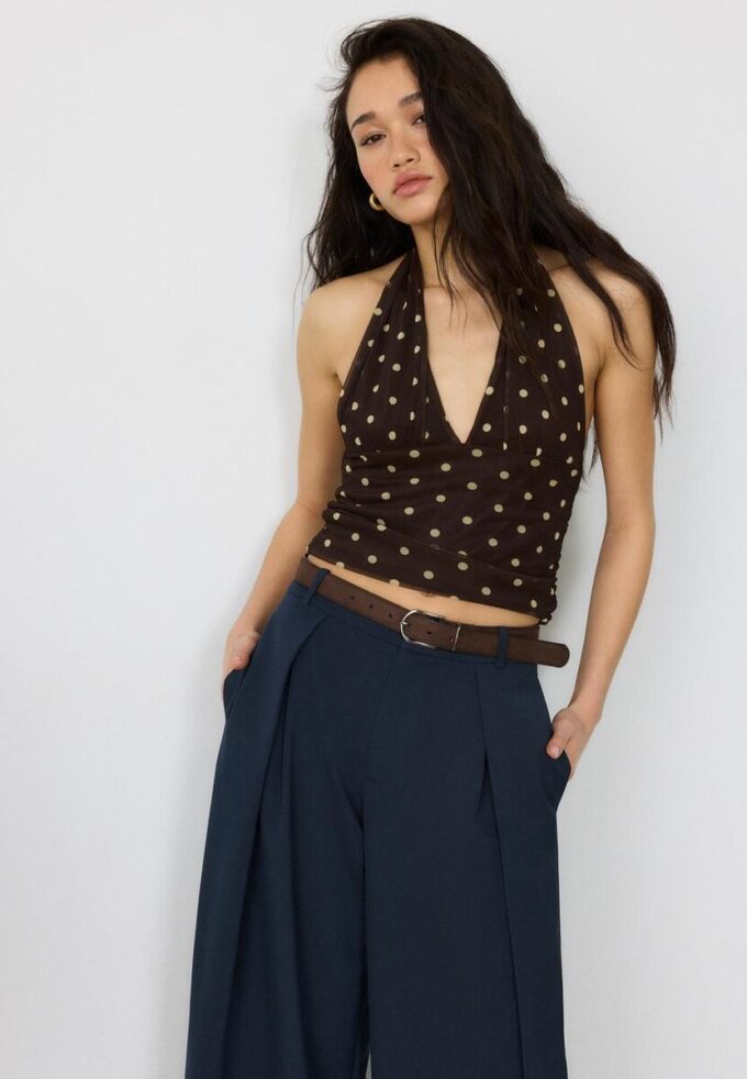 Pantalones Maxi-Dart con cinturón Pantalones Maxi-Dart con cinturón