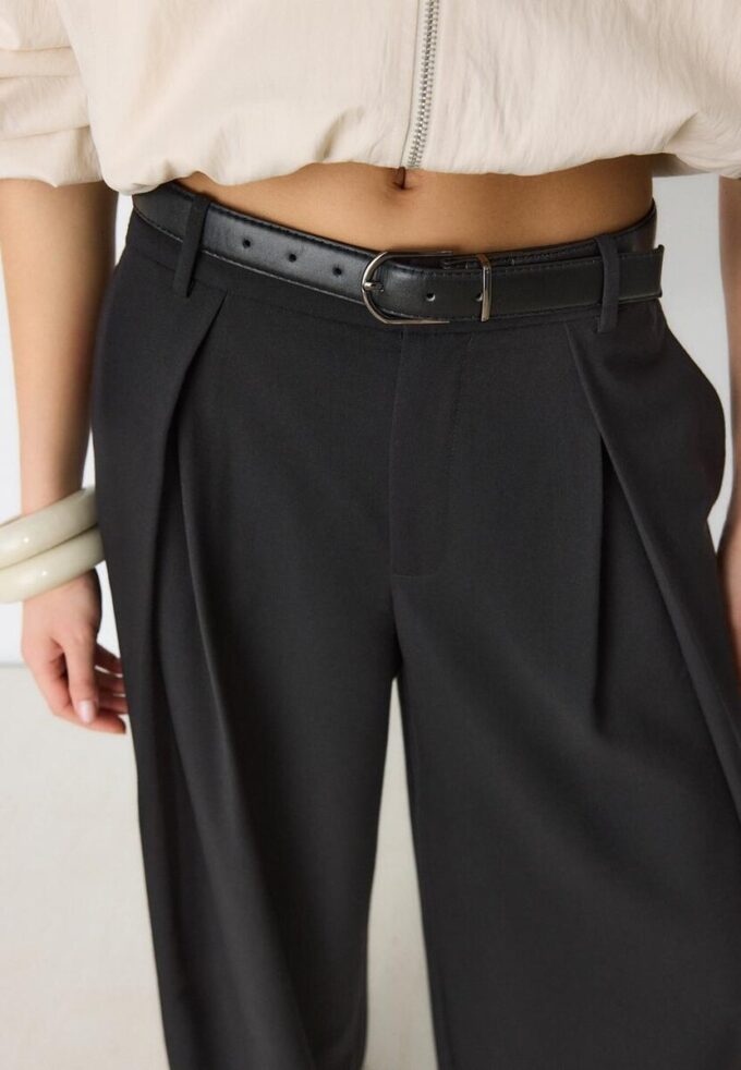 Pantalones Maxi-Dart con cinturón Pantalones Maxi-Dart con cinturón