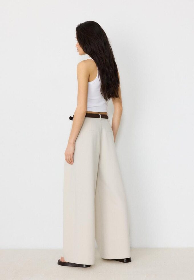 Pantalones Maxi-Dart con cinturón Pantalones Maxi-Dart con cinturón